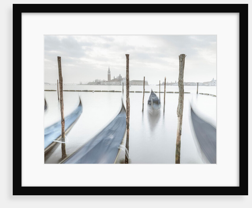 Gondolas in lagoon, Venice by Assaf Frank